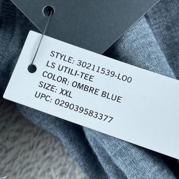 Bass Outdoor Ombre Blue Long Sleeve Utility Tee XXL NWT 0079 - Picture 6 of 10